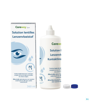 Careway eyes sol lentilles all in 1 360ml+etui