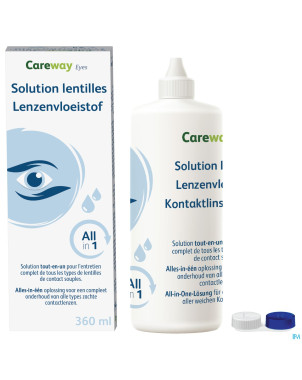 Careway eyes sol lentilles all in 1 360ml+etui