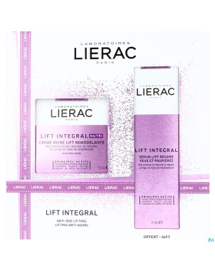 Lierac coffret noel lift int.cr nutri50ml+yeux15ml