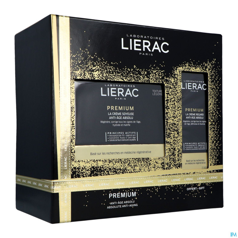 Lierac coffret noel premium cr soy. 50ml+yeux 15ml