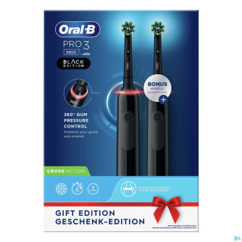 Oral-b pro3 3900 duo black eb50brb+eb50brb box