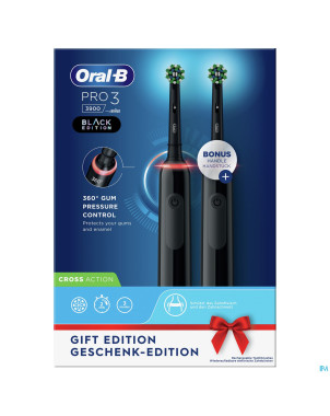 Oral-b pro3 3900 duo black eb50brb+eb50brb box