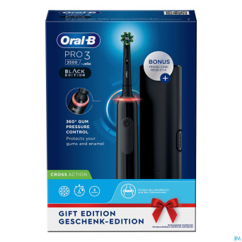 Oral-b pro3 3500 black eb50brb + black tc box