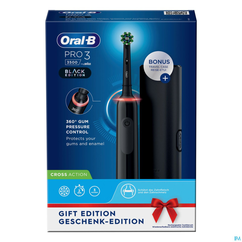 Oral-b pro3 3500 black eb50brb + black tc box