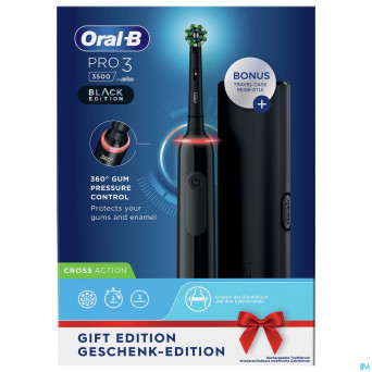 Oral-b pro3 3500 black eb50brb + black tc box