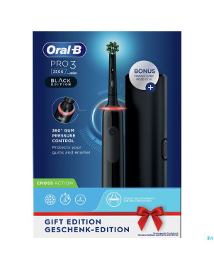 Oral-b pro3 3500 black eb50brb + black tc box