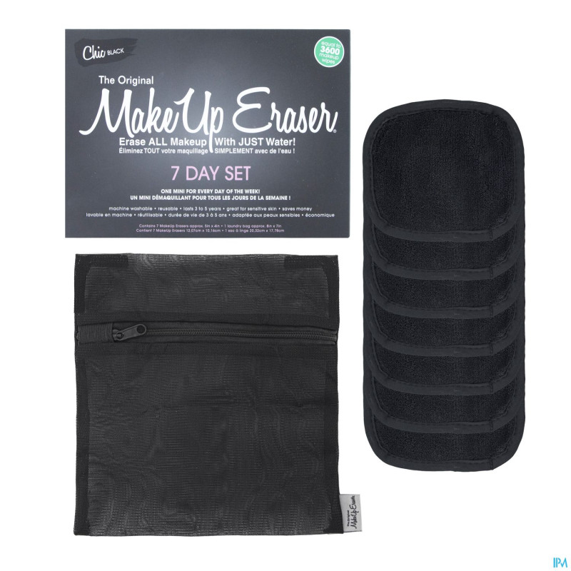 Makeup eraser original mue chic black 7 days set