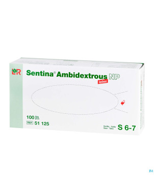 Sentina gants examen ambidextrous np latex  s  100