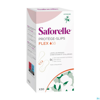 Saforelle coton protect protege slips nouv.qual.30