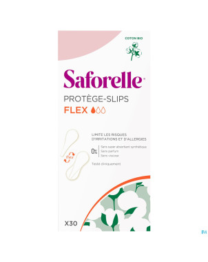 Saforelle coton protect protege slips nouv.qual.30