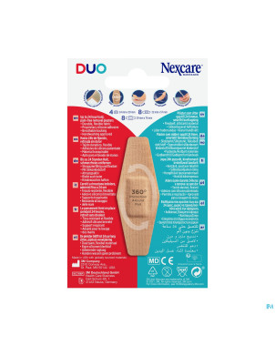 Nexcare 3m duo pansement assortiment 20