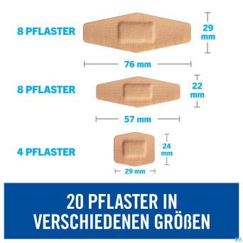 Nexcare 3m duo pansement assortiment 20