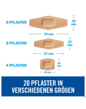 Nexcare 3m duo pansement assortiment 20
