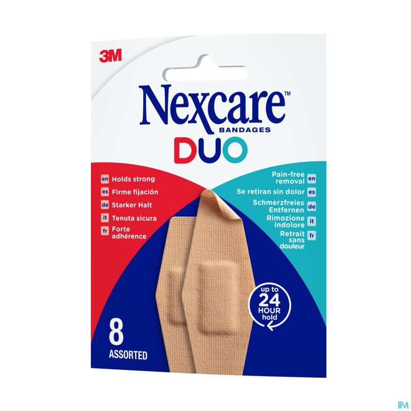 Nexcare 3m duo pansement assortiment  8