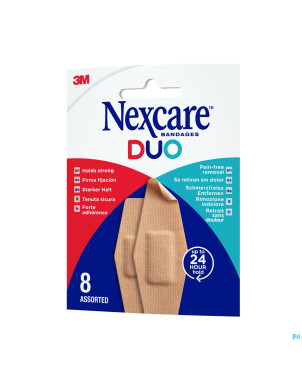 Nexcare 3m duo pansement assortiment  8