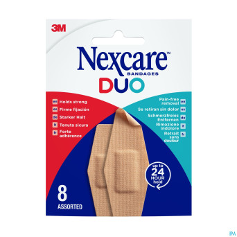Nexcare 3m duo pansement assortiment  8