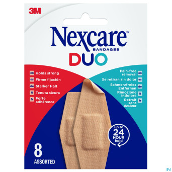 Nexcare 3m duo pansement assortiment  8