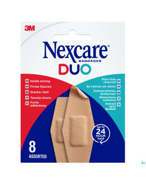Nexcare 3m duo pansement assortiment  8