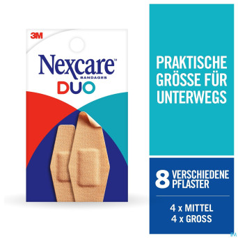 Nexcare 3m duo pansement assortiment  8