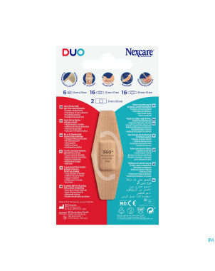 Nexcare 3m duo pansement assortiment 40