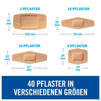 Nexcare 3m duo pansement assortiment 40