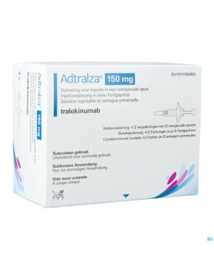 Adtralza 150mg sol inj ser prer.  4 x 1ml 150mg/ml
