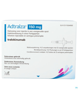 Adtralza 150mg sol inj ser prer.  4 x 1ml 150mg/ml
