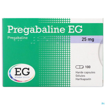 Pregabaline eg  25mg caps dur   blist. 100 x  25mg