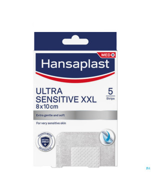 Hansaplast pansements ultra sensitive xxl 8x10cm 5