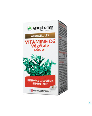 Arkogelules vitamine d3 vegetale    caps 45