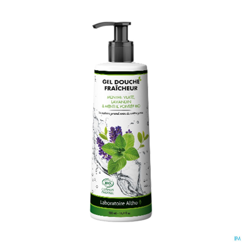 Altho gel douche menthe lav.-menthe poiv.bio 500ml