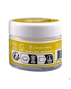 Altho baume levres vanille bio    15ml