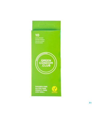 Green condom preservatifs vegan 10