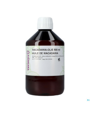 Sjankara macadamia huile vegetale 500ml