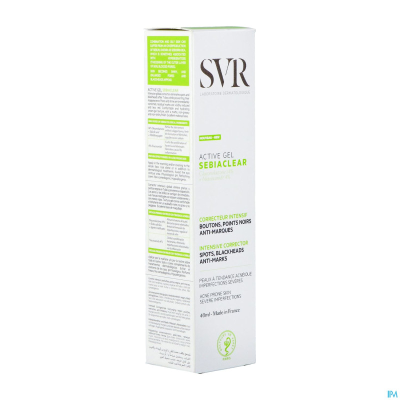Svr sebiaclear active gel 40ml