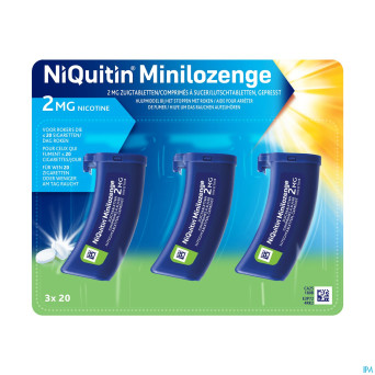 Niquitin 2,0mg minilozenge comp a sucer  60