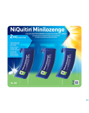 Niquitin 2,0mg minilozenge comp a sucer  60