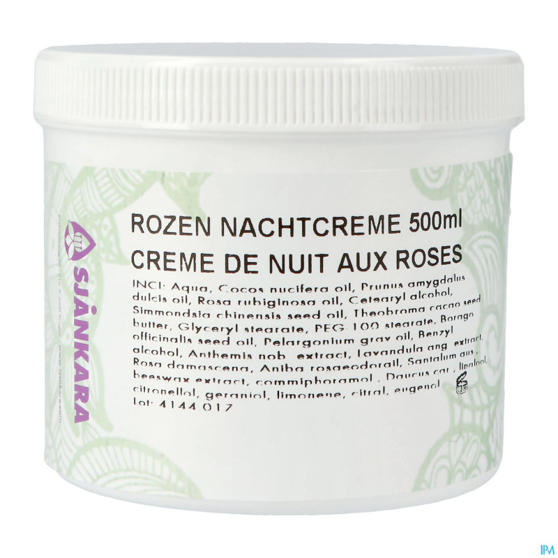 Sjankara creme nuit roses 500ml