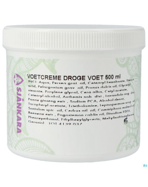 Sjankara creme pieds secs 500ml