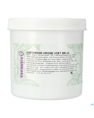 Sjankara creme pieds secs 950ml
