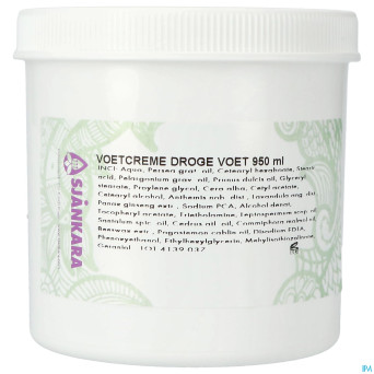 Sjankara creme pieds secs 950ml