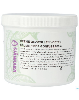 Sjankara creme pieds gonfles 500ml