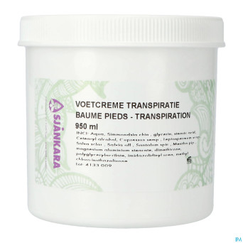 Sjankara creme pieds transpiration 950ml