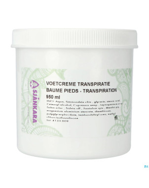 Sjankara creme pieds transpiration 950ml