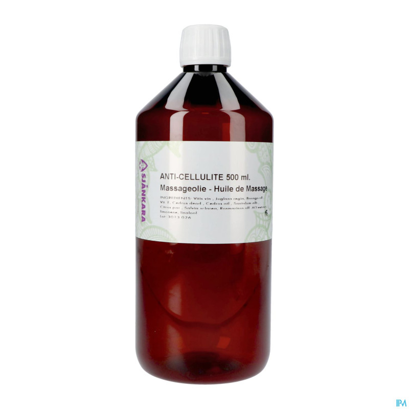 Sjankara anti-cellullite huile massage 500ml