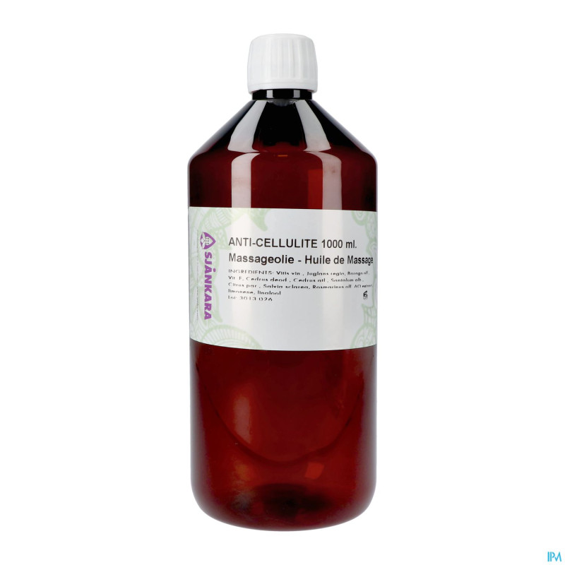 Sjankara anti-cellulite huile massage 1000ml