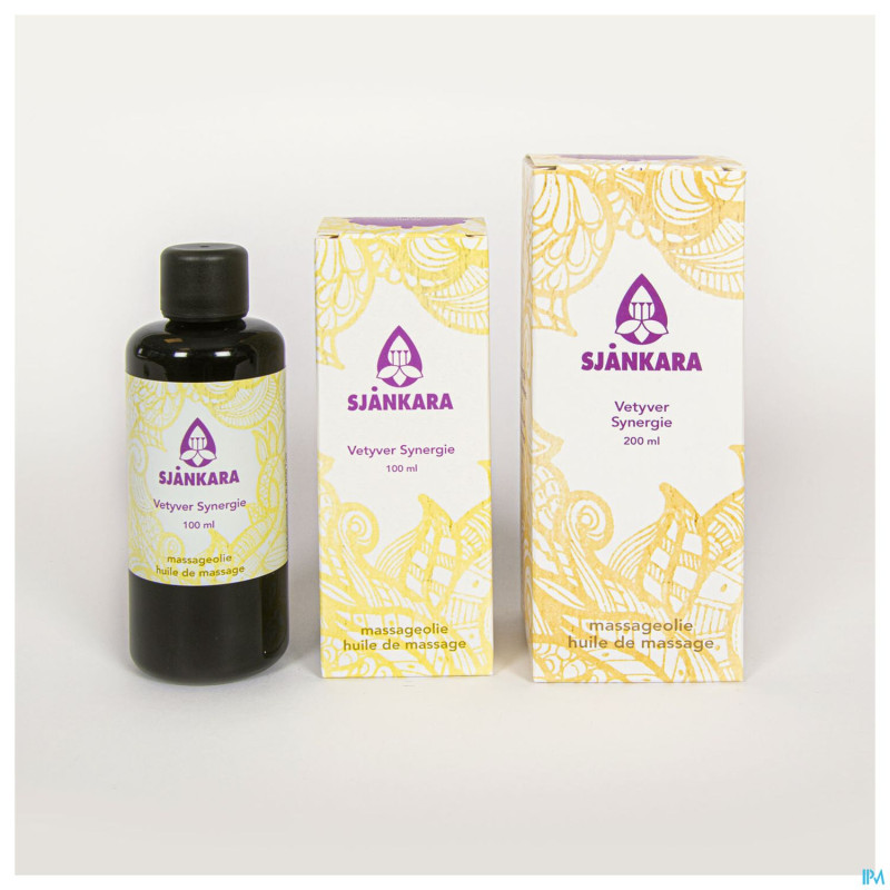 Sjankara vetyver synergie huile massage 100ml