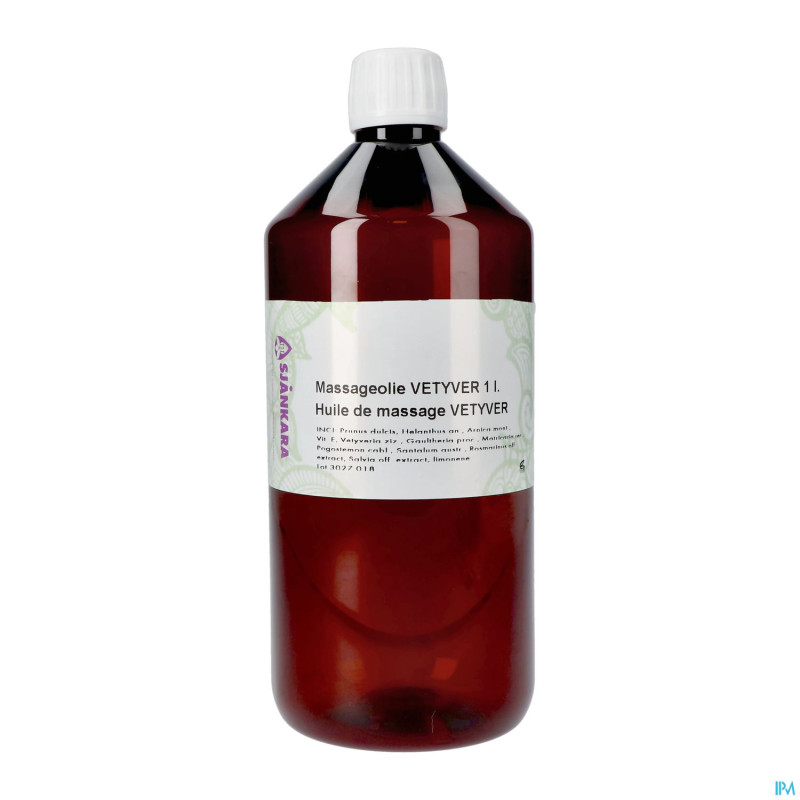 Sjankara vetyver syenergie huile massage 1000ml