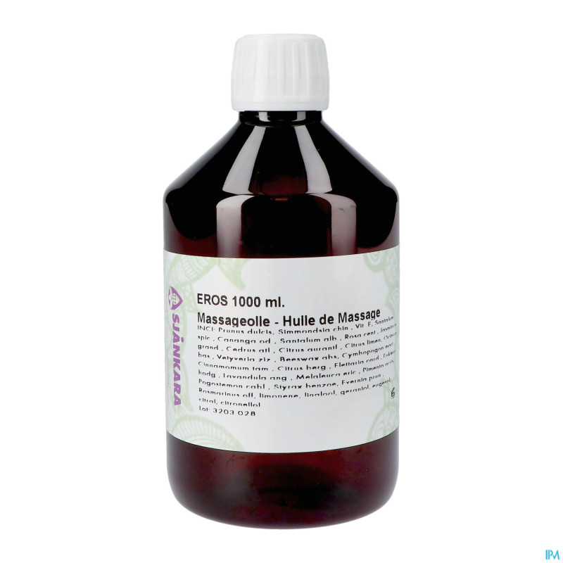 Sjankara eros huile massage 1000ml