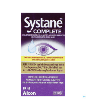 Systane complete sans conservateur    fl 10ml